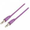 VALUELINE Cable 3.5mm male Stereo - 3.5mm male Stereo 1m Purple VLMP 22000 U10